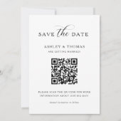 Elegant Script Photo Wedding Save the Date Card (Dos)