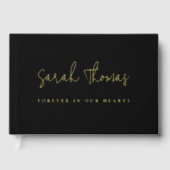 Élégant script pour toujours dans nos coeurs funér (Recto)