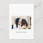 Élégant script QR Code Mariage carte RSVP (Dos)