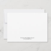 Elegant Script Rehearsal Dinner Invitation White Kaart (Achterkant)