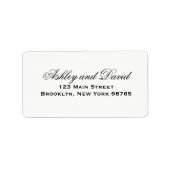 Elegant Script Return Address Label (Voorkant)