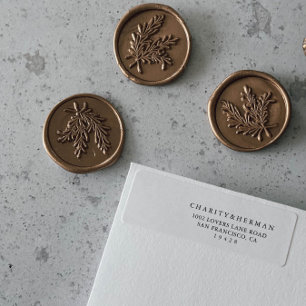 Elegant Script Return Address Label