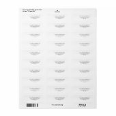 Elegant Script Return Address Label (Full Sheet)