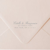 Elegant Script Return Address Wedding Zelfinktende Stempel