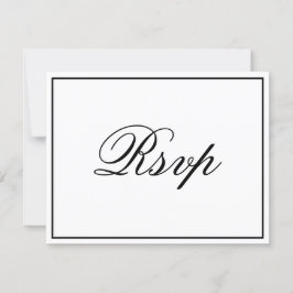 Elegant Script RSVP-kaart