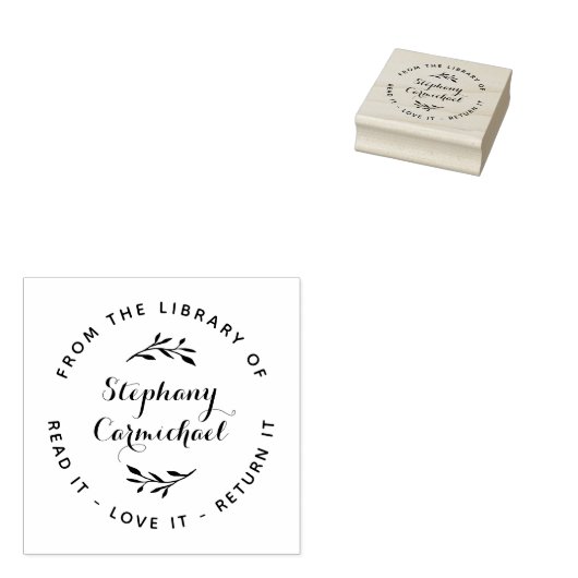 Elegant Script & Rustic Wreater uit de bibliotheek Rubberstempel (Gestempeld)