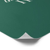 Élégant Script Sage Green Mariage livre d'or (Coin)