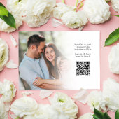 Elegant script Save the Date Fotobruiloft Kaart