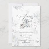 Elegant script Save the Date Kaart (Voorkant)