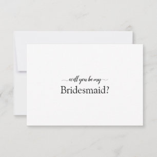 Élégant Script Serez-Vous Ma Carte De Femme D'Accu
