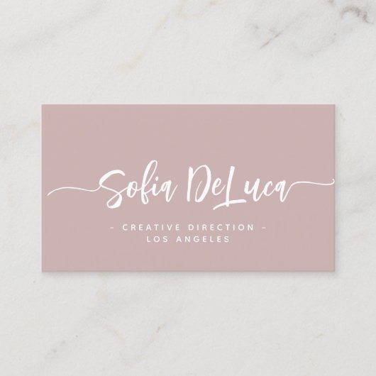 Elegant Script Signature Modern Professional Visitekaartje (Voorkant)