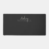 Élégant script signature Monogramme noir (Recto)