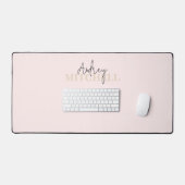 Élégant script signature Monogramme rose (Clavier et souris)