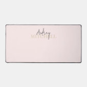 Élégant script signature Monogramme rose (Recto)