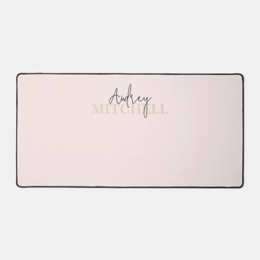 Élégant script signature Monogramme rose (Recto)
