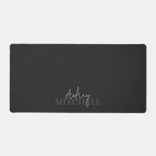 Élégant script signature Monogramme rose (Recto)
