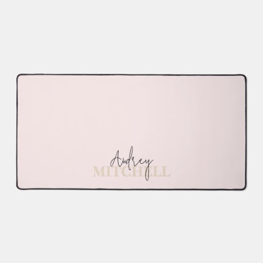 Élégant script signature Monogramme rose (Recto)