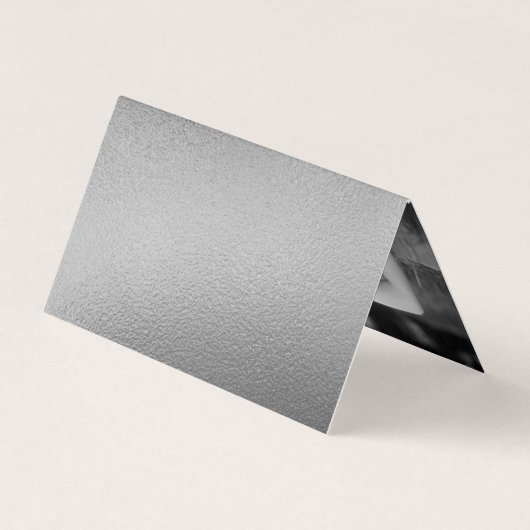 Élégant Script Silver Foil Carte de dépôt cadeau (Dos)