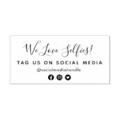 Elegant script social media zelfinktende stempel (Design)