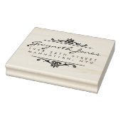 Elegant Script & Stijlvolle Ornamenten Retouradres Rubberstempel (Stempel)