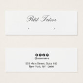 Elegant Script  Stud Earring Display (Devant & derrière)