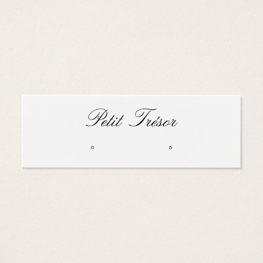 Elegant Script  Stud Earring Display (Devant)