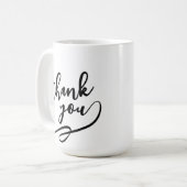 Elegant Script Thank You Gift Mug (Devant gauche)