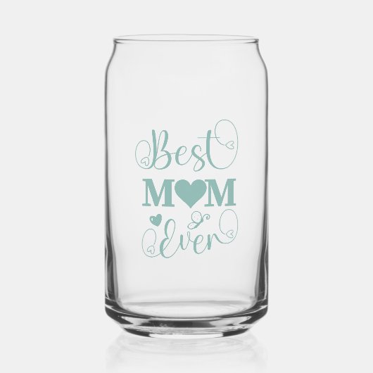 Élégant script turquoise "Best Mom Ever" (Recto)