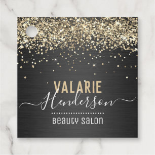 Elegant Script Typografie geborsteld metaal Bedankjes Labels