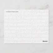 Elegant Script Typografie Lettering Paars Briefkaart (Achterkant)