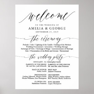 Elegant Script Typografie Poster