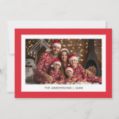 Elegant Script Typography Floral Merry Christmas Feestdagenkaart (Achterkant)