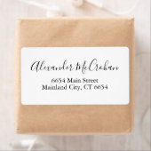 Elegant Script Typography Shipping Address Label (Insitu)