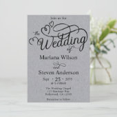 Elegant Script Typography Simple Kaart (Staand voorkant)