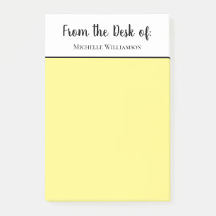 Elegant Script Typography Stylish Yellow Post-it® Notes