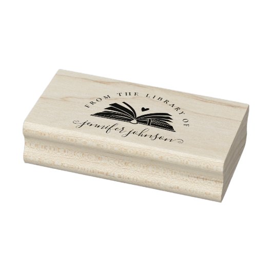 Elegant script uit het bibliotheekboek 	rubberstempel (Stempel)