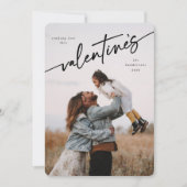 Elegant Script Valentijnsdag Flat Photo Card Feestdagenkaart (Voorkant)