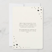 Élégant Script Valentine's Day Plat Carte photo (Dos)