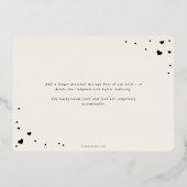 Élégant Script Valentines Jour Carte photo huile (Verso)