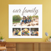 Elegant script voor vier reeksen fotocollage canvas afdruk (Insitu (Woonkamer))