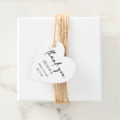 Elegant script | Vrijgezellenfeest - Hartelijk dan Bedankjes Labels (In situ)