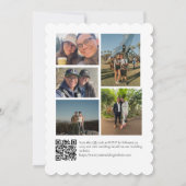 Elegant Script Wedding Invitation with 5 Photos (Dos)