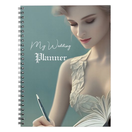 Elegant Script Wedding Journal Notitieboek (Voorkant)