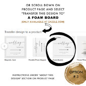 Elegant Script Wedding Parkeerteken Poster