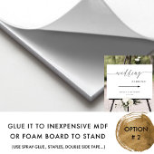 Elegant Script Wedding Parkeerteken Poster