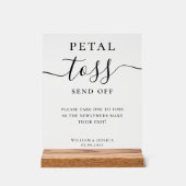 Elegant Script Wedding Petal Toss (Recto)