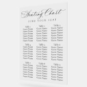 Elegant Script Wedding Seating Chart | Minimalist  Acryl Bord (Hoek)
