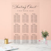 Elegant Script Wedding Seating Chart | Minimalist  Acryl Bord (Huwelijk)