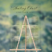 Elegant Script Wedding Seating Chart | Minimalist  Acryl Bord (Neutraal)