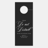 Elegant Script Wedding stoort geen teken (Achterkant)